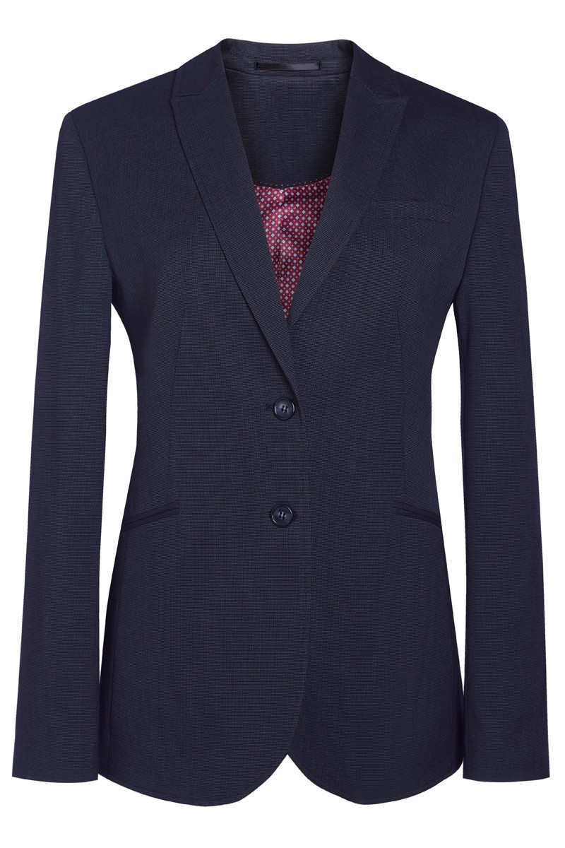 Cordelia Women Jacket navy blue pinpoint | Beauty Street