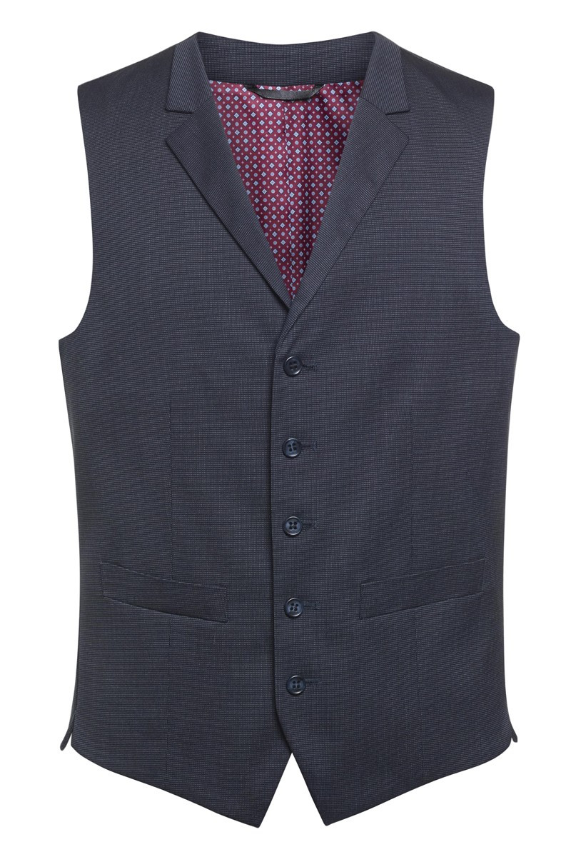 Gilet da uomo, Proteus, colore: blu navy, pinpoint | Beauty Street
