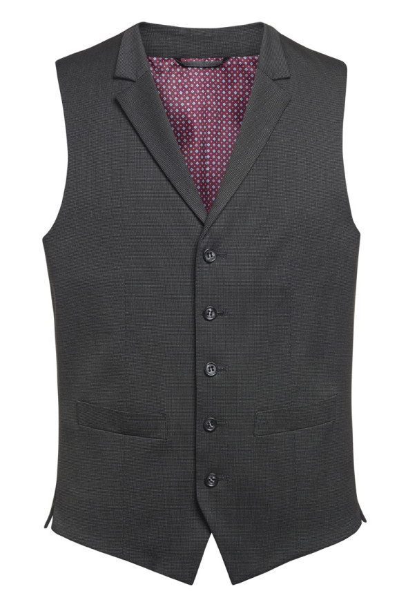 Gilet da uomo, Proteus, colore: grigio, pinpoint | Beauty Street
