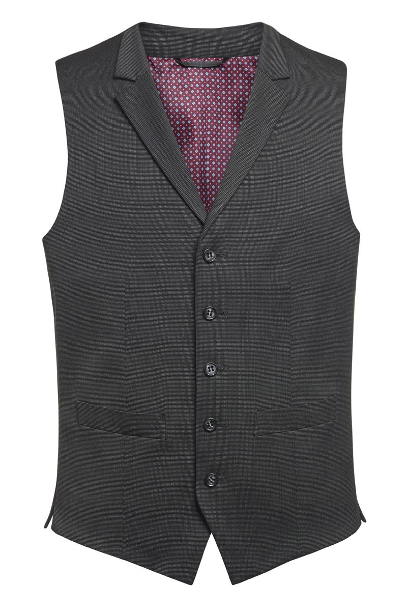 Gilet da uomo, Proteus, colore: grigio, pinpoint | Beauty Street