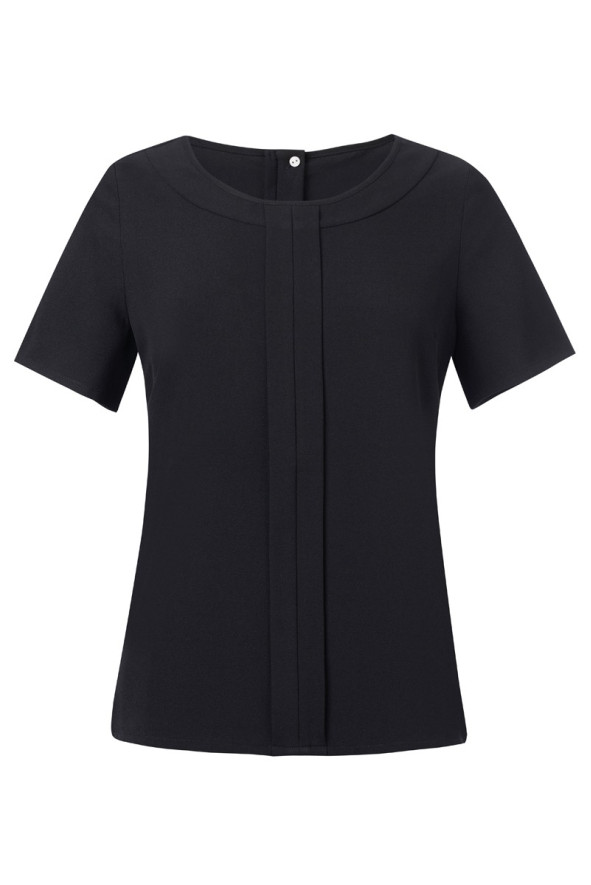 Helina Women Short Sleeve Blouse black | Beauty Street