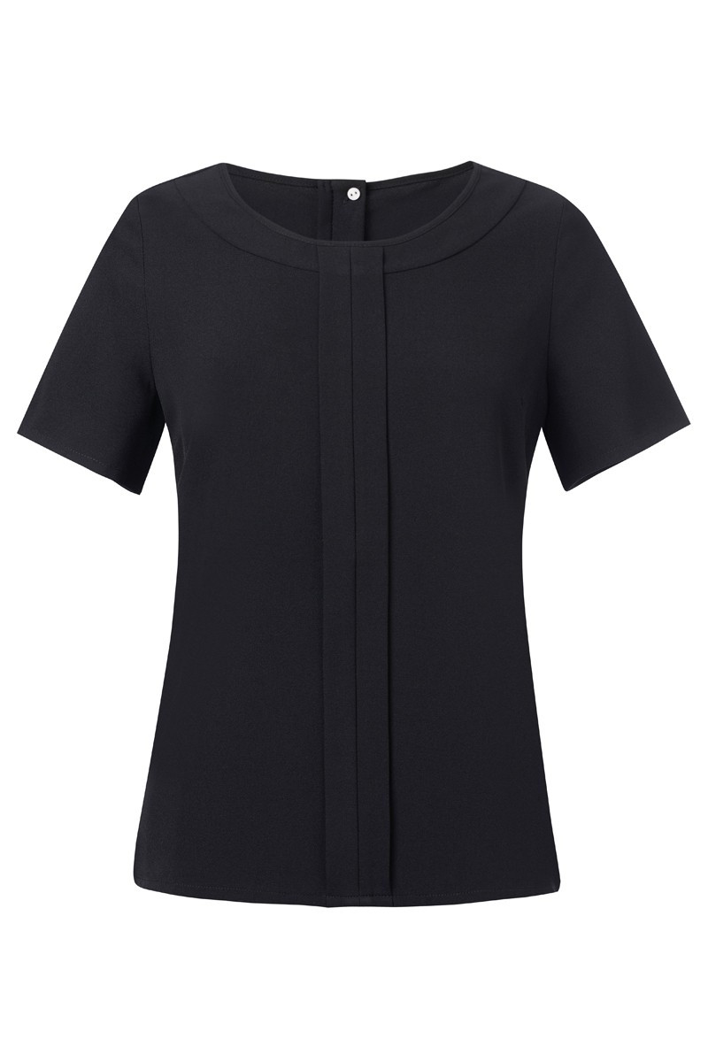 Helina Women Short Sleeve Blouse black | Beauty Street