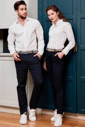 Lily navy trousers 1