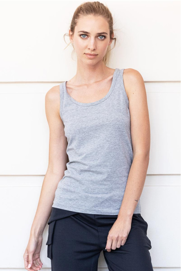 Canotta, da donna, Alya, colore: grigio. | Beauty Street
