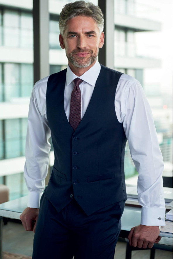 Busso Men Waistcoat black | Beauty Street