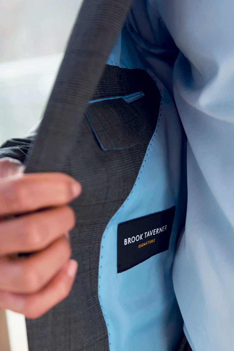 Giacca da uomo, Cassino Prince de Galles, colore: blu navy | Beauty Street