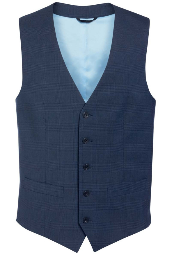 Gilet Homme Busso Prince de Galles marine | Beauty Street