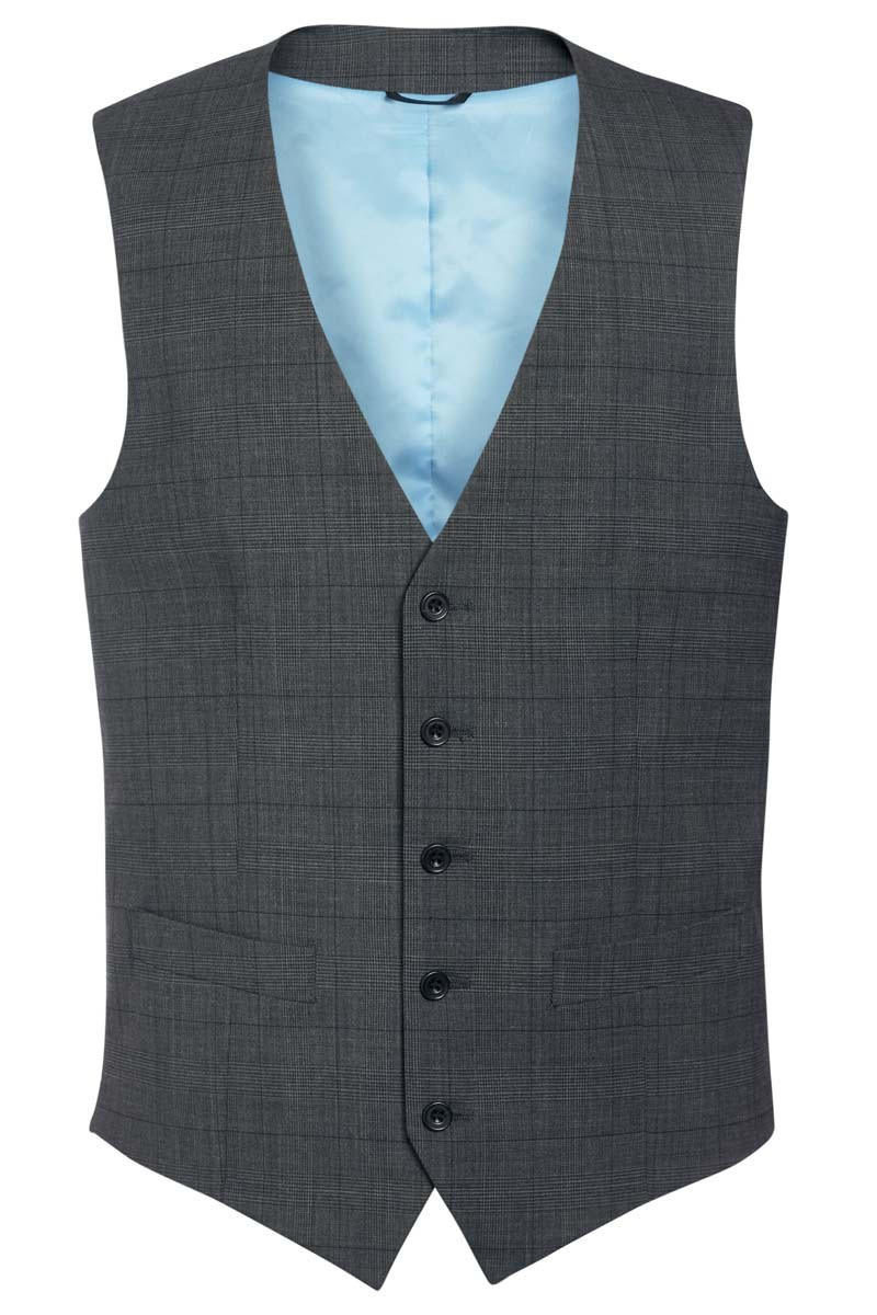 Gilet da uomo, Busso Prince de Galles, colore: grigio | Beauty Street