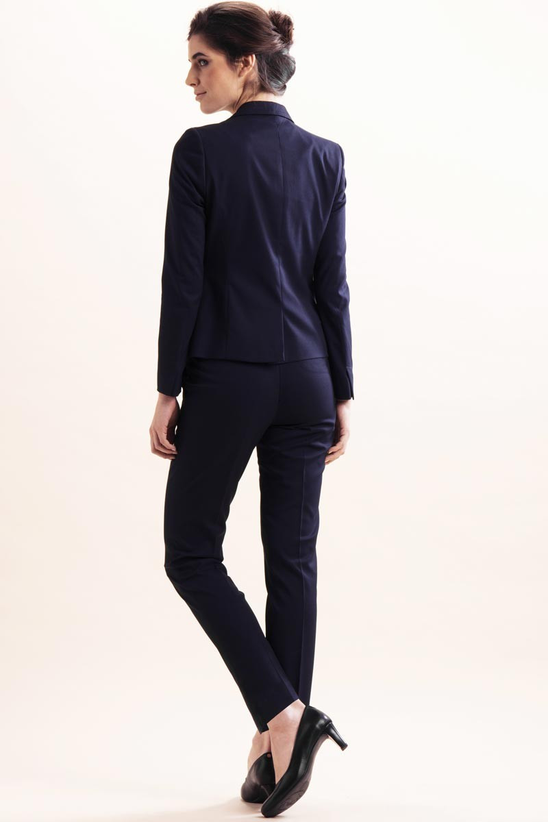 Ophelia Women Trousers navy blue | Beauty Street