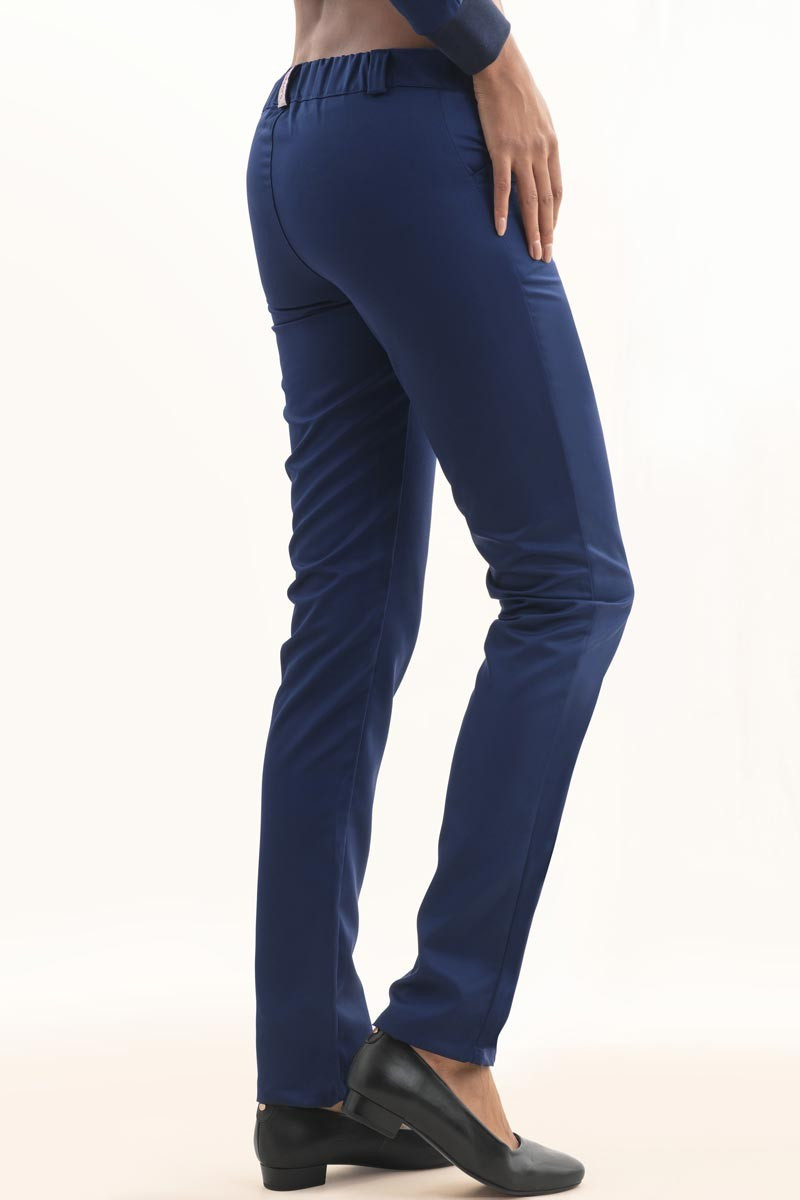 Giulia Women Trousers navy blue | Beauty Street