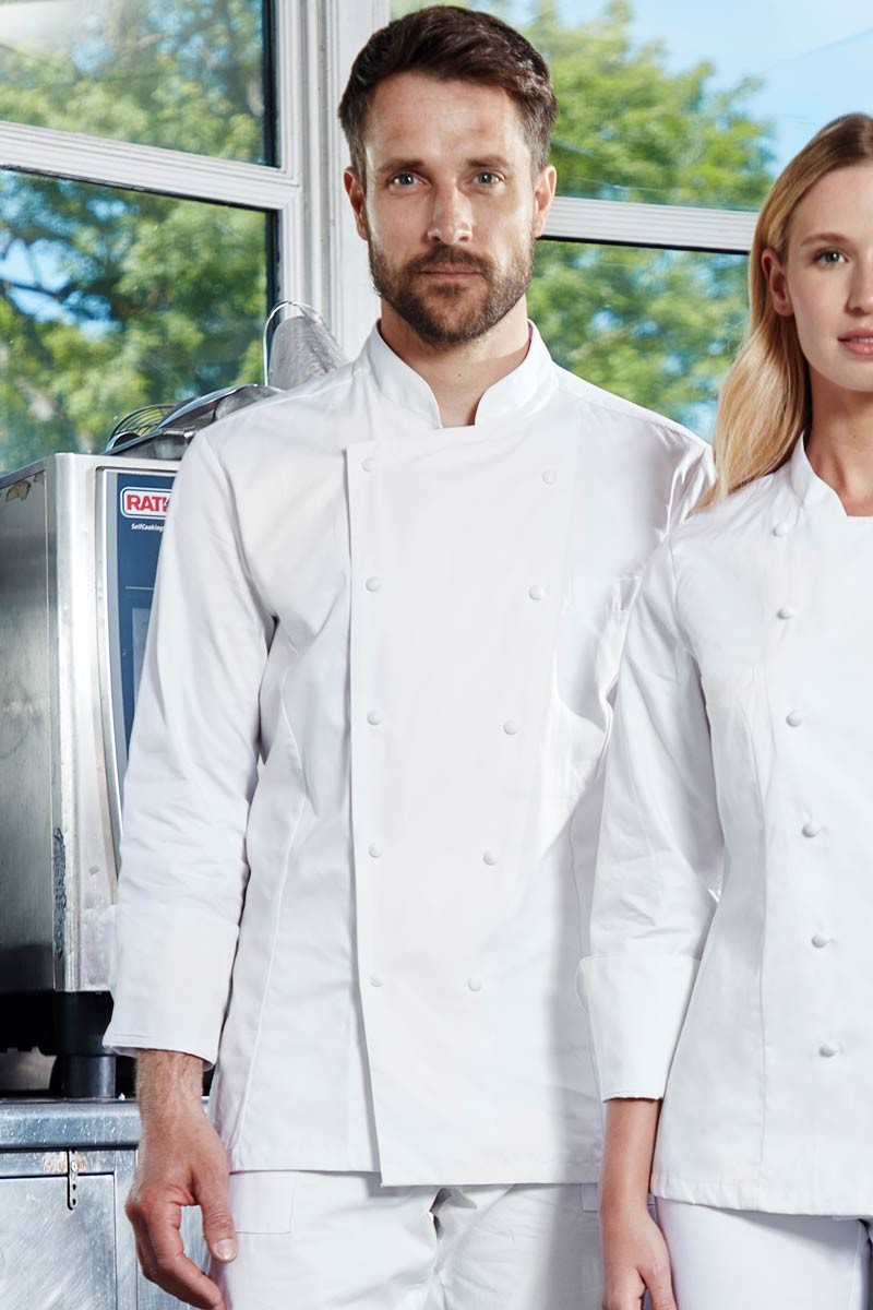 Max man's chef jacket white