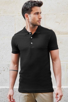 NOA men's short-sleeved polo top black 2