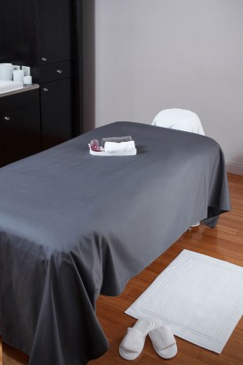 Moorea massage table sheet grey 2