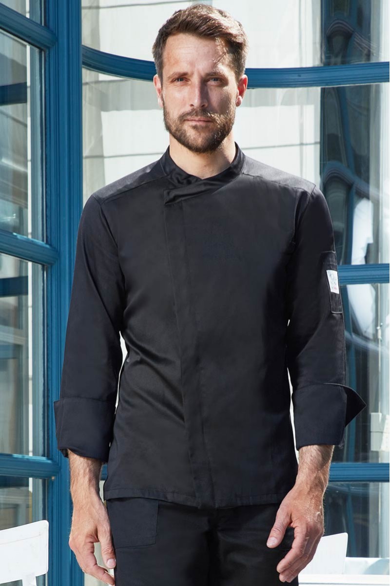 Versilia man's chef jacket black