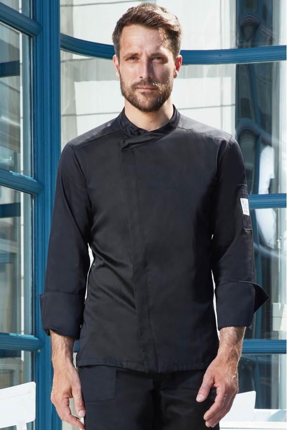 Giacca da cucina, da uomo, Versilia, colore: nero| Beauty Street