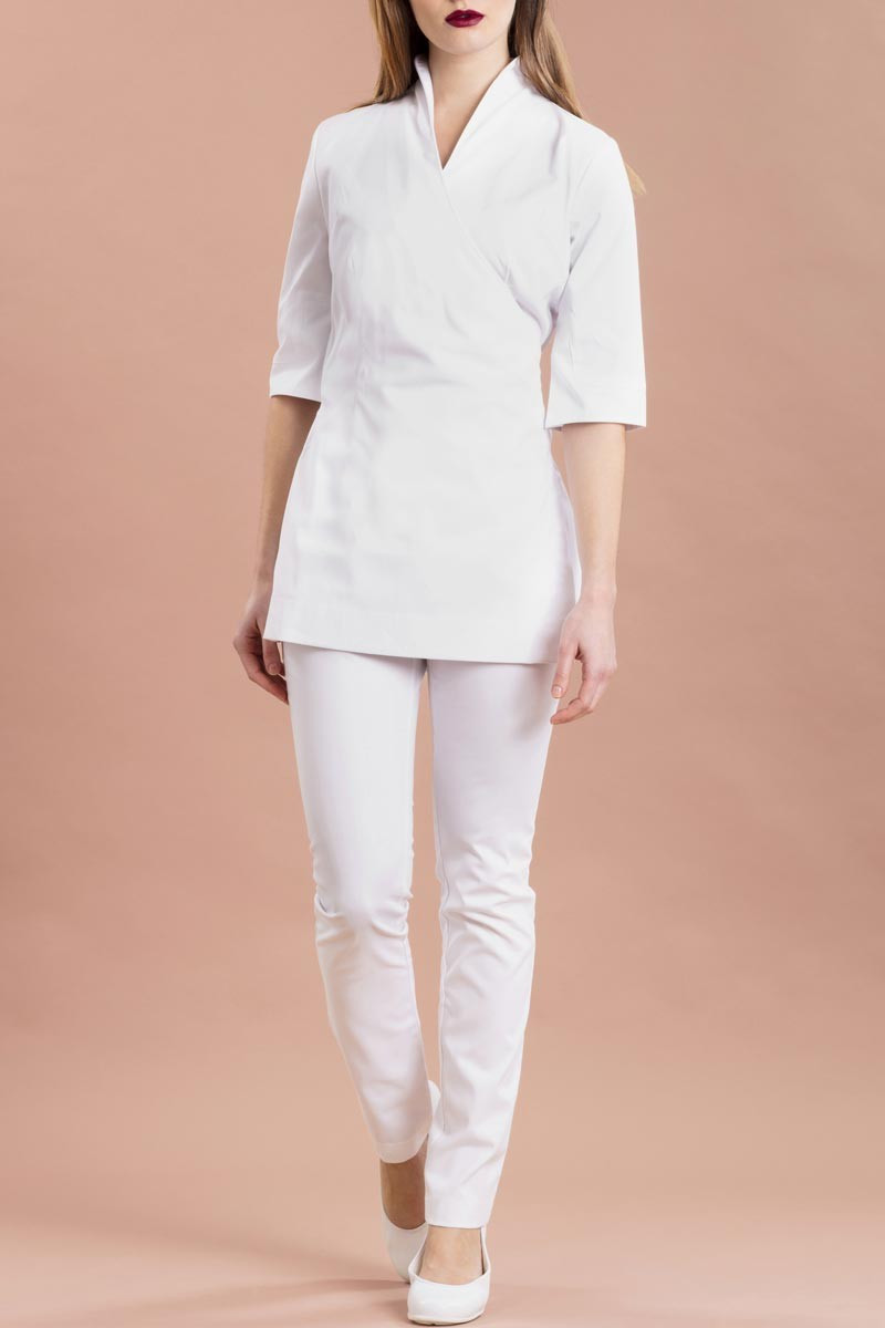 Kimono Antigua femme blanc - Beauty street