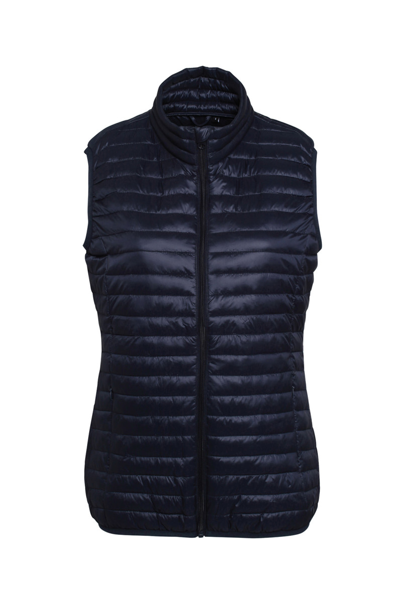 Women's padded jacket sleeveless jacket navy blue hotel - Padded jacket sleeveless Fineline