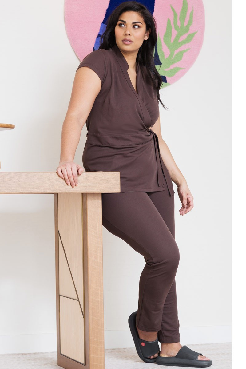 Pantalone Bali, colore: cioccolato | Beauty Street