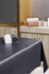 Drap De Table Enduit Fidji Gris Foncé
