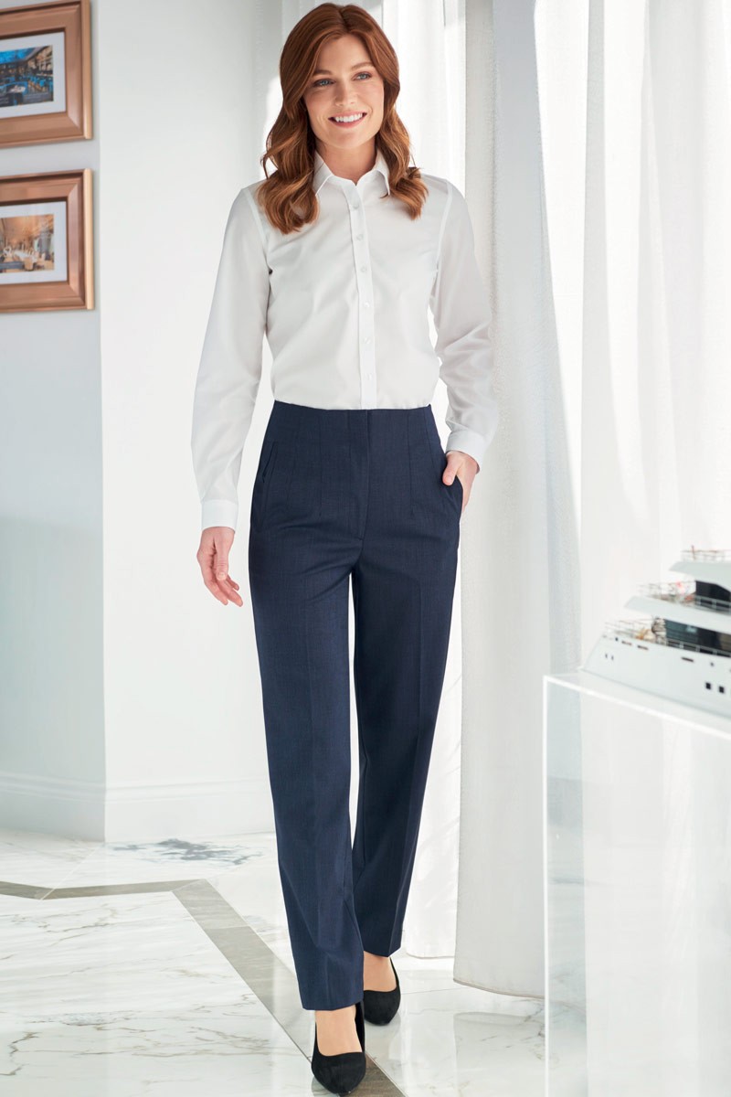 Rosalind trousers navy pinpoint