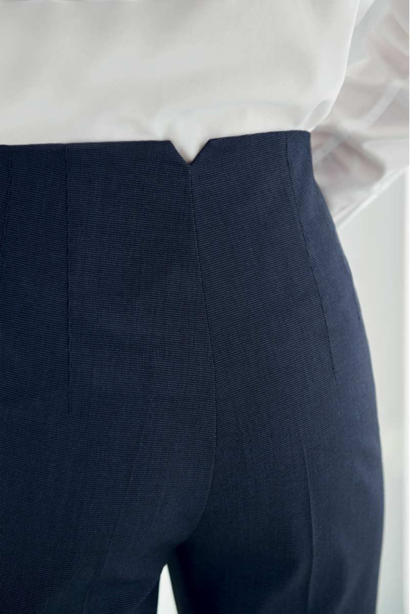 Women's grey pinpoint professional hospitality pants - Rosalind pants