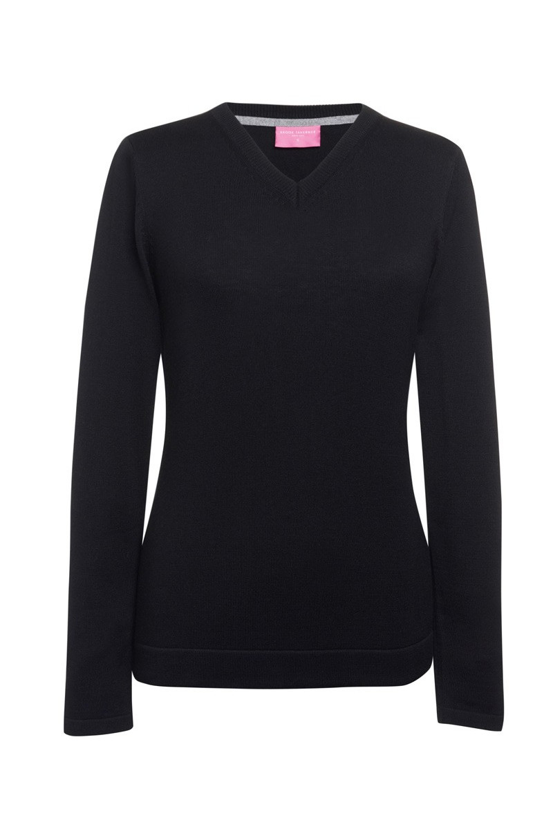 Pullover con scollo a V, da donna, Atlanta, colore: nero | Beauty Street