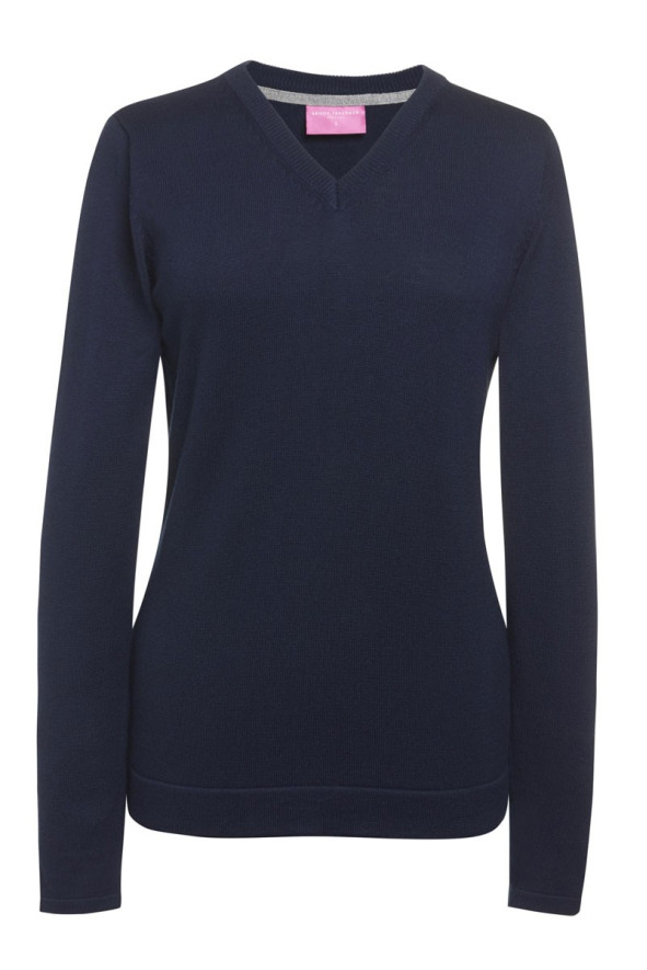 Pullover con scollo a V, da donna, Atlanta, colore: blu navy | Beauty Street