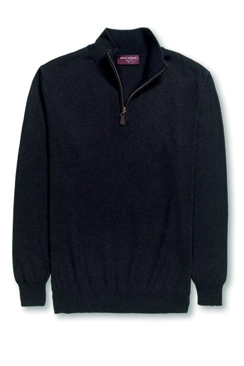 Men's black sweater for hospitality - Dallas sweater