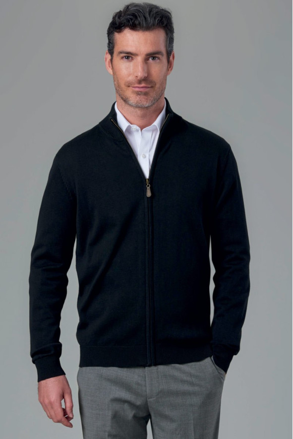 Cardigan da uomo, Colombus, colore: nero | Beauty Street
