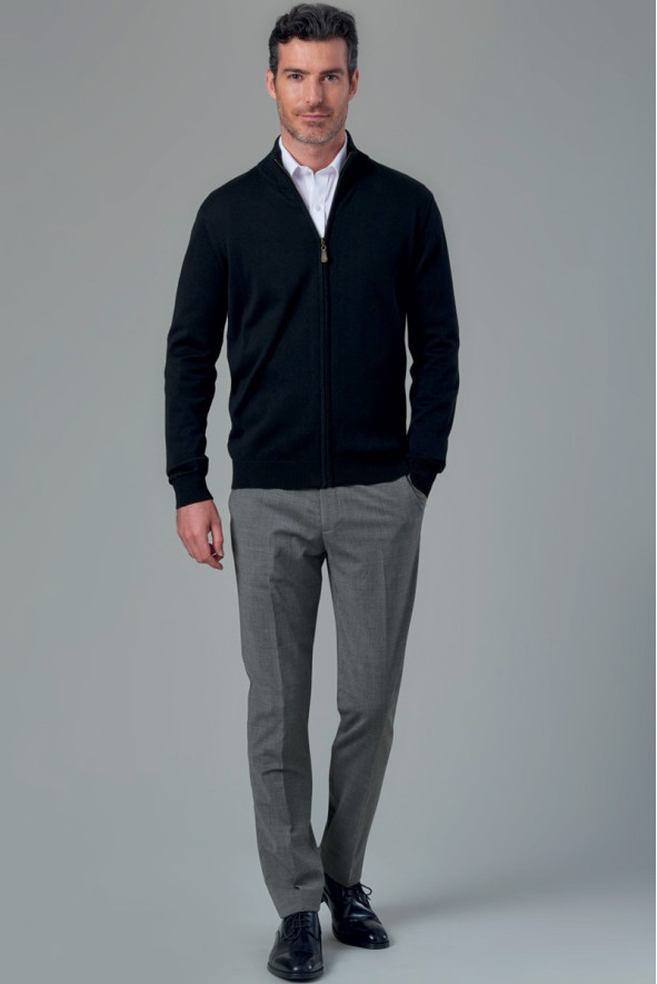 Cardigan da uomo, Colombus, colore: nero | Beauty Street