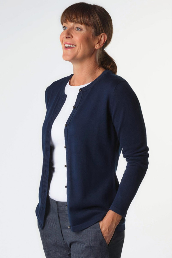 Cardigan, da donna, Seattle, colore: grigio blu navy | Beauty Street