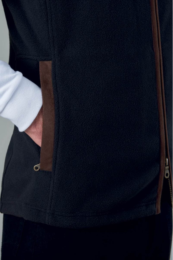 Unisex anthracite grey vest for hospitality - Cincinnati vest