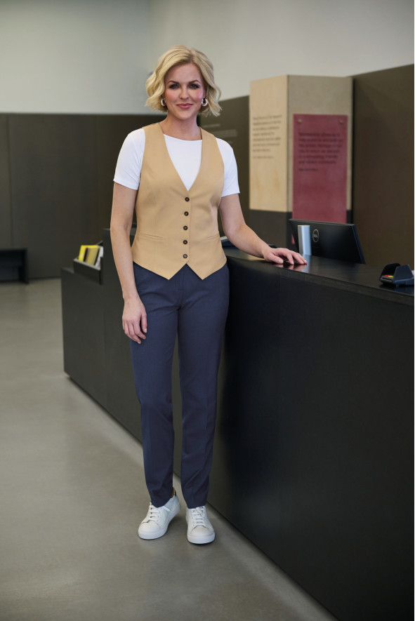 Women's denim vest for hospitality - Beatrice vest