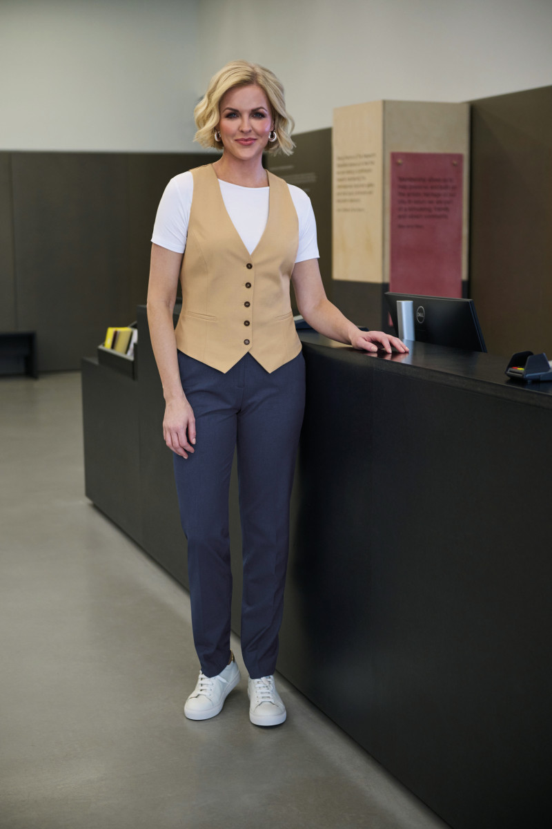 Women's denim vest for hospitality - Beatrice vest