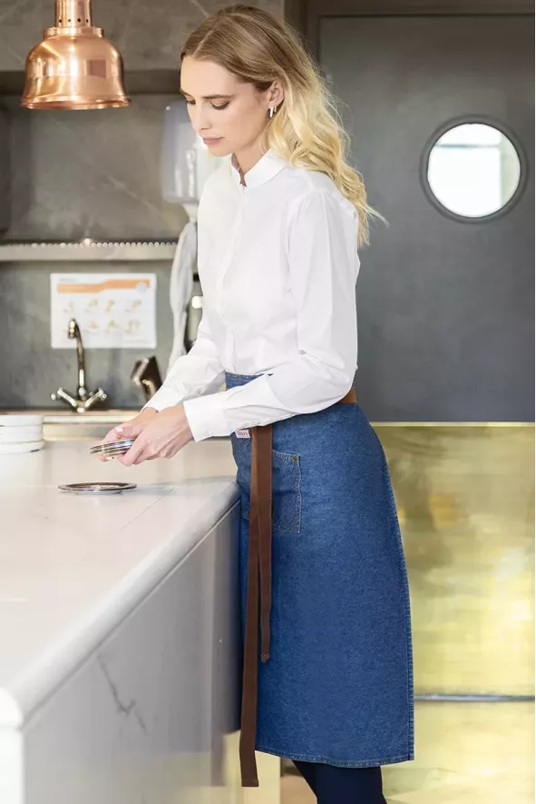 Grembiule unisex, Shannon, colore: denim | Beauty Street