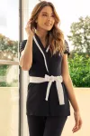 Blouse Ischia Noir-blanc