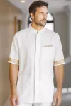 Blouse Savane Homme Blanc-Or