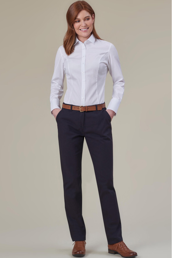 Treviso Women Long Sleeve Shirt white | Beauty Street
