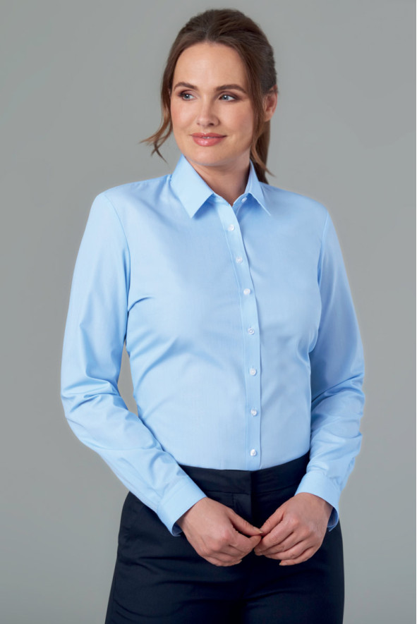 Chemisier femme bleu ciel Selene