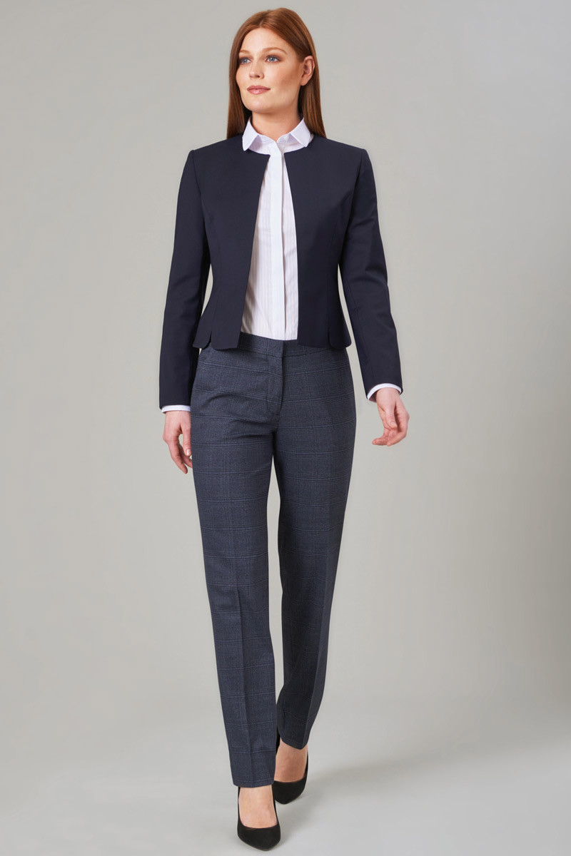 Stella women’s navy check trousers