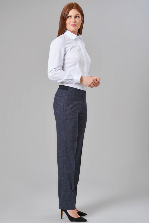 Stella women’s navy check trousers