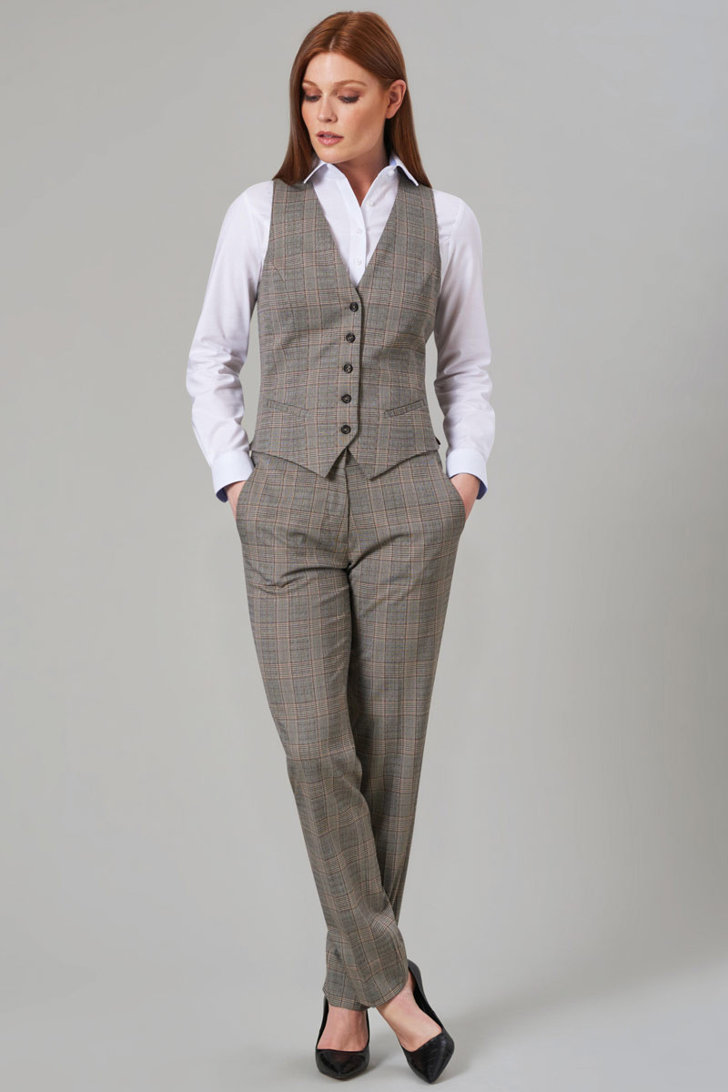 Stella women’s grey check trousers