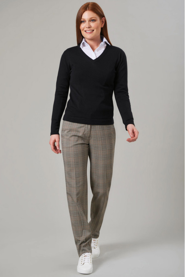 Stella women’s grey check trousers