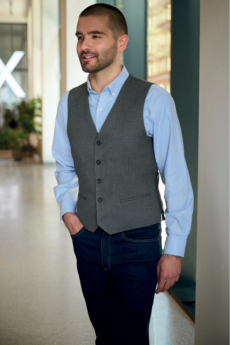 Gilet da uomo William Grigio