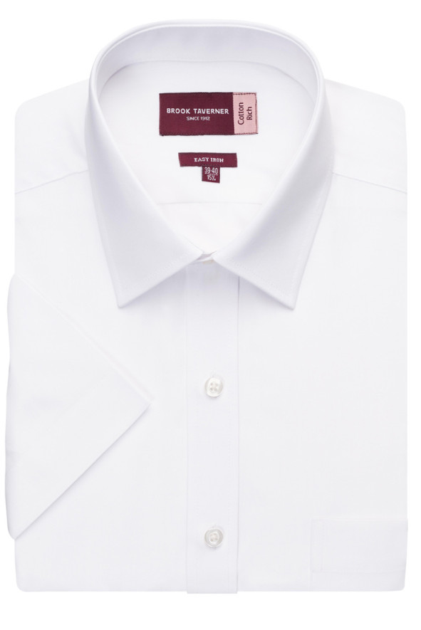 Chemise manches courtes blanc pour homme Rosello