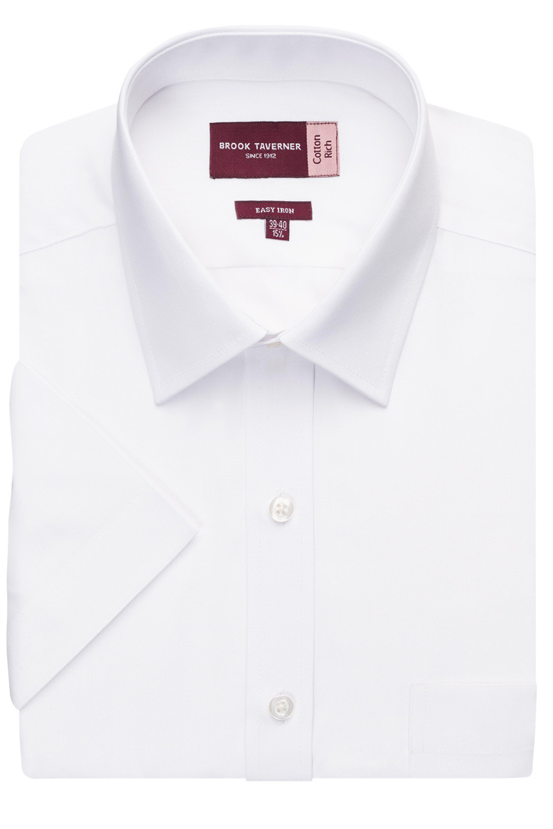 Chemise manches courtes blanc pour homme Rosello