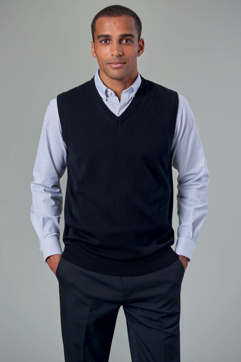 Pull sans manche homme noir Detroit