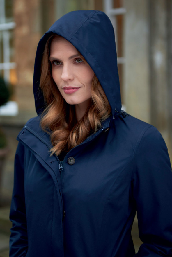 Washington women's navy raincoat