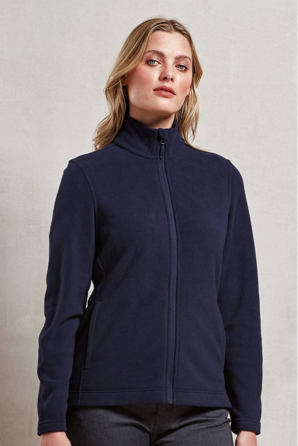 Lyra Giacca in pile da donna blu navy