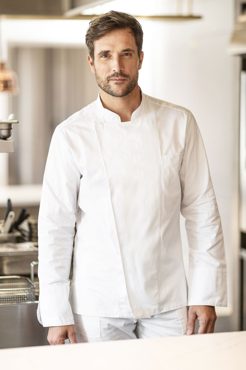Giacca da cucina bianca da uomo Mirko